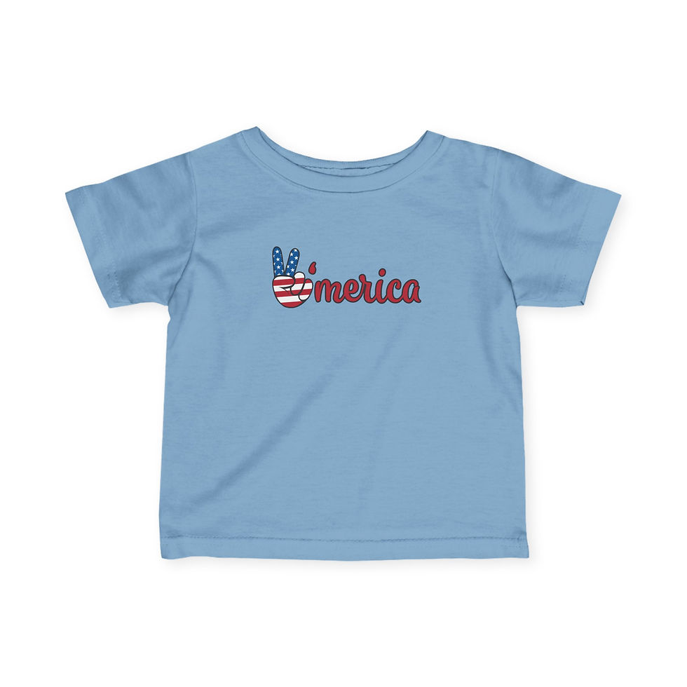 Thumbnail: Baby American-Loving Tee, Infant Jersey Shirt, Gifts for New Parents, Patriotic