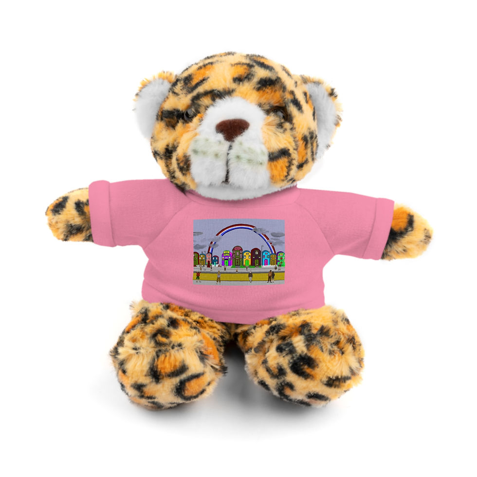 Thumbnail: Stuffed Animals With Tee From The Children's Book, "The People Of Sheeple"