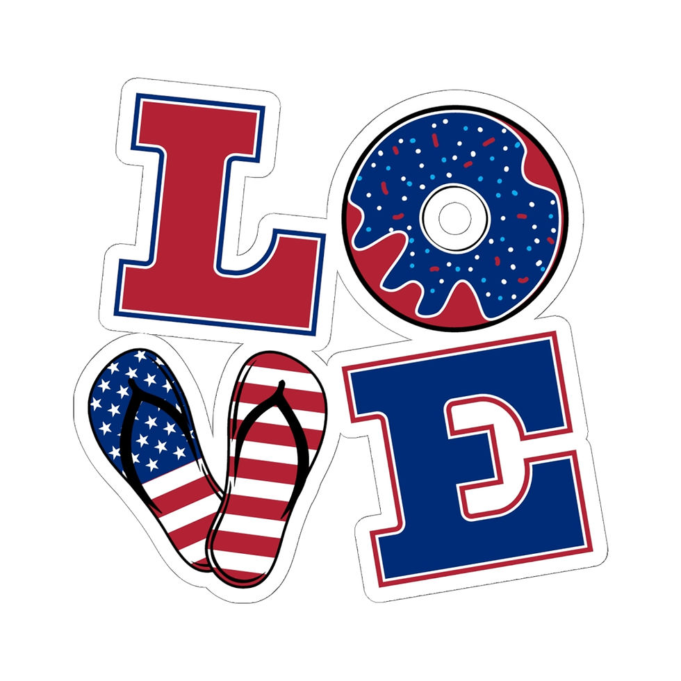 Thumbnail: Patriotic Stickers – Fun Americana Decals for Laptops, Water Bottles, Anything
