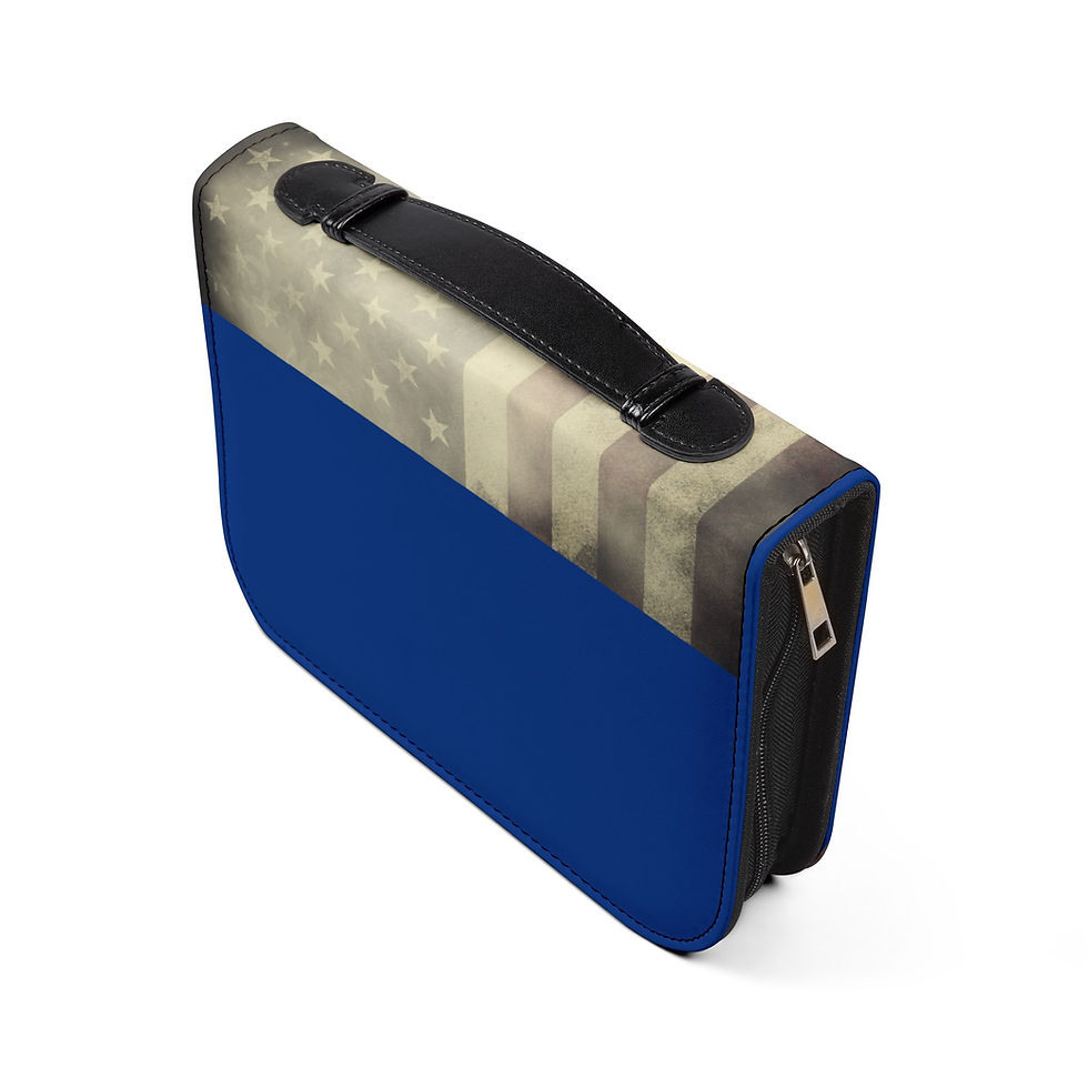 Thumbnail: Patriotic Bible Cover - American Flag Design, Faith-Based Accessory