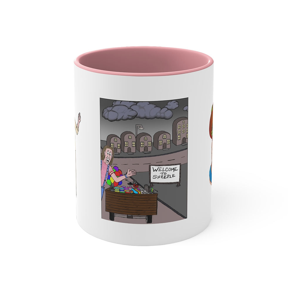 Thumbnail: Colorful Mug - From The New Children's Book, "The People of Sheeple"