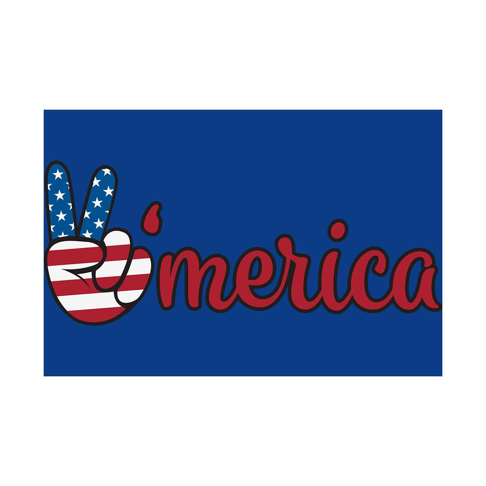 Thumbnail: Patriotic Unframed Posters, American Decor,  USA Home Decoration, Peace Poster