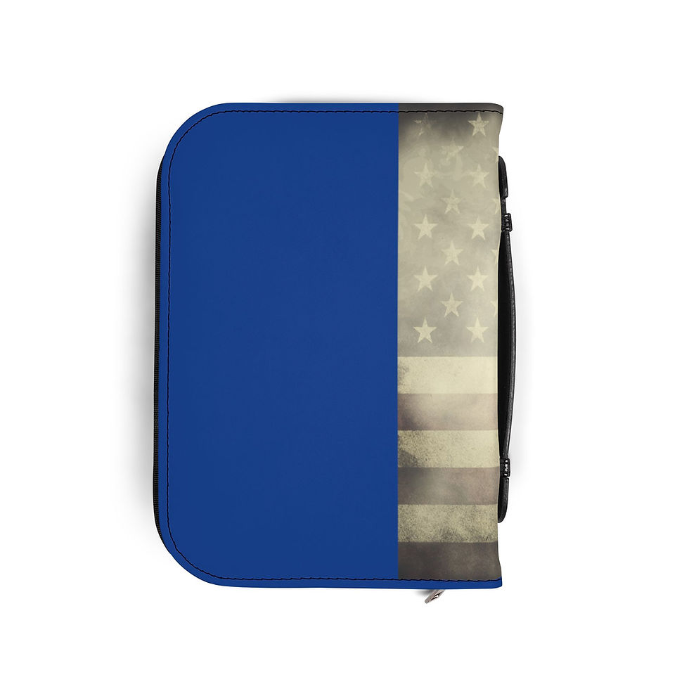 Thumbnail: Patriotic Bible Cover - American Flag Design, Faith-Based Accessory