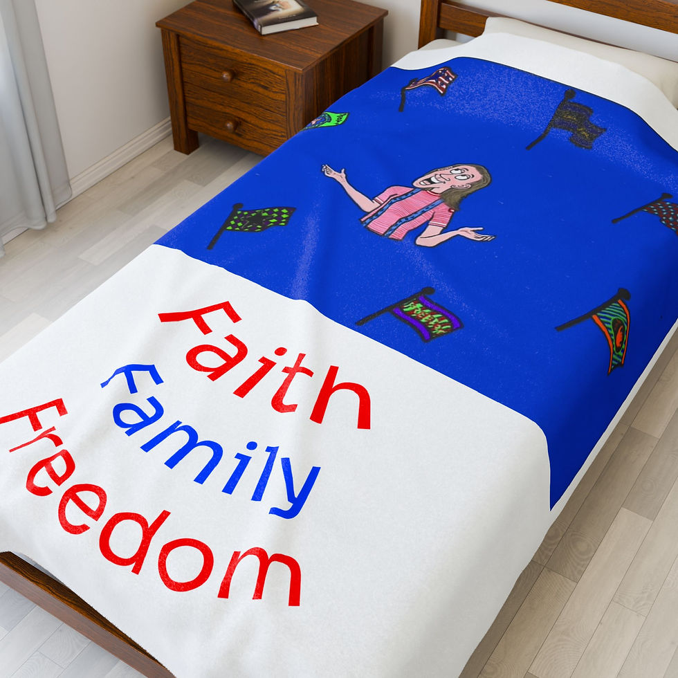 Thumbnail: Cozy Velveteen Plush Blanket From New Children's Book, "The People of Sheeple"
