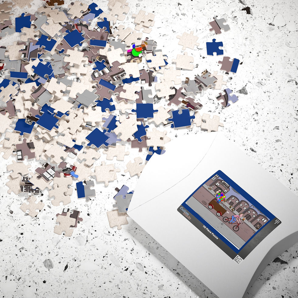 Thumbnail: Colorful Jigsaw Puzzle From The New Children's Book, "The People of Sheeple" 