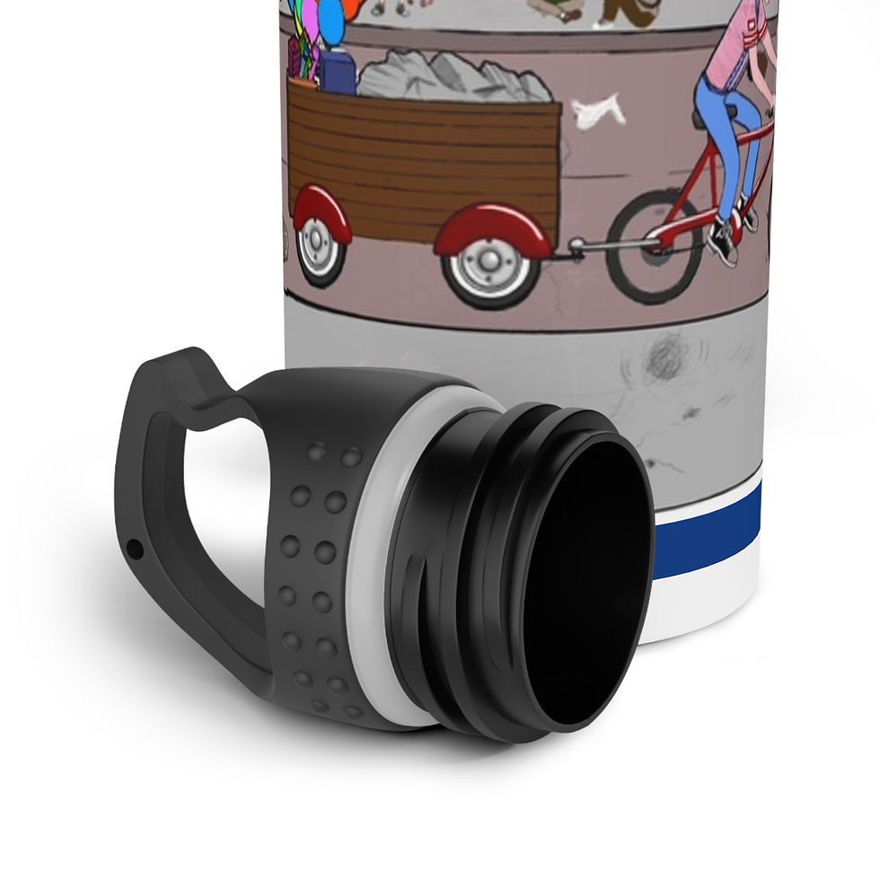 Thumbnail: Stainless Steel Water Bottle From New Children's Book, "The People of Sheeple"