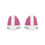 Thumbnail: Patriotic Pink Women's Low Top Sneakers, Casual Footwear, Trendy Women's Shoes