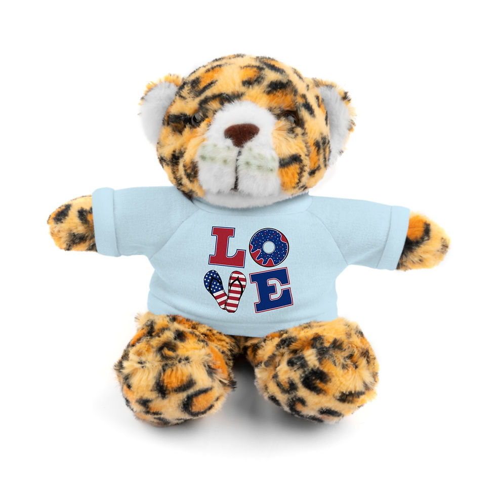 Thumbnail: Adorable Stuffed Animals with Love Tee - Perfect Gift for Kids