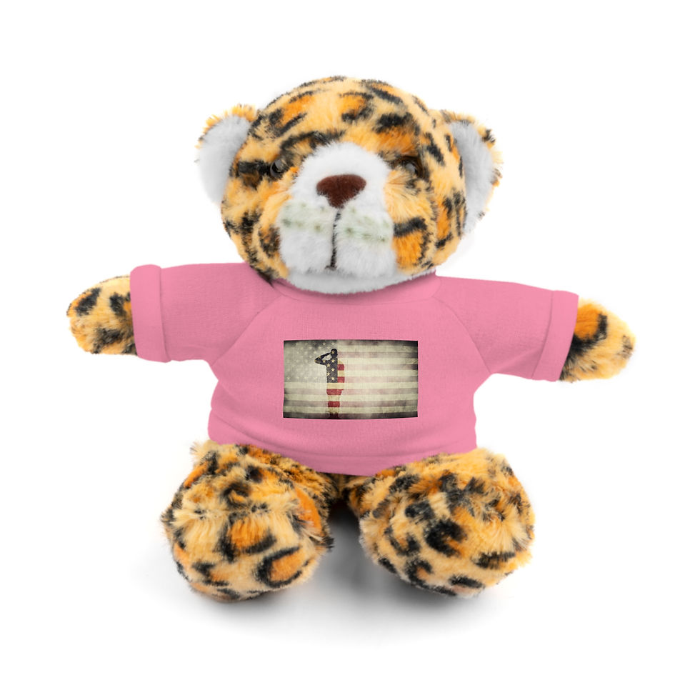 Thumbnail: Adorable Stuffed Animals with Customizable Tee, Plush Bear, Gift for Kids