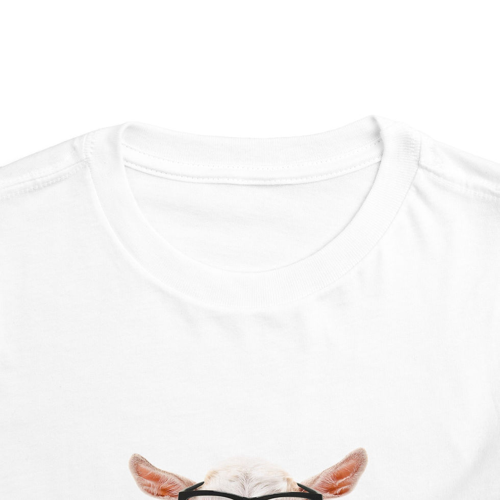 Thumbnail: Funny Goat Toddler Tee - Playful Kids Shirt, Teaches Kids About Freedom