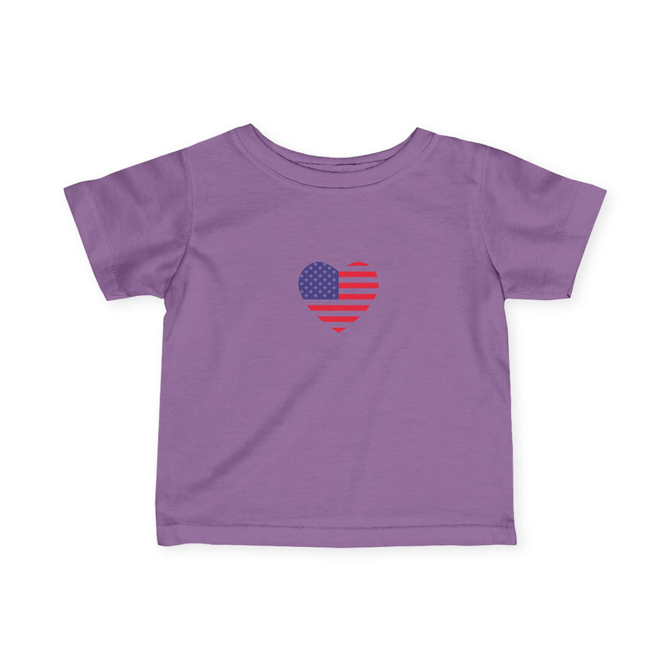 Thumbnail: American Flag Baby Tee - Cute Infant Shirt, Baby Shower Gift, USA Pride Wear