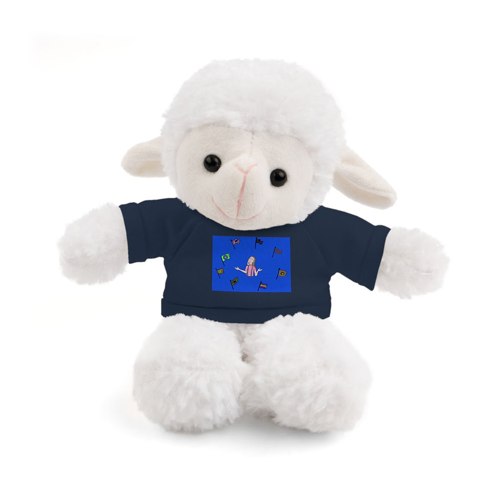 Thumbnail: Stuffed Animal Tee, With Shirt From The Children's Book, "The People Of Sheeple"