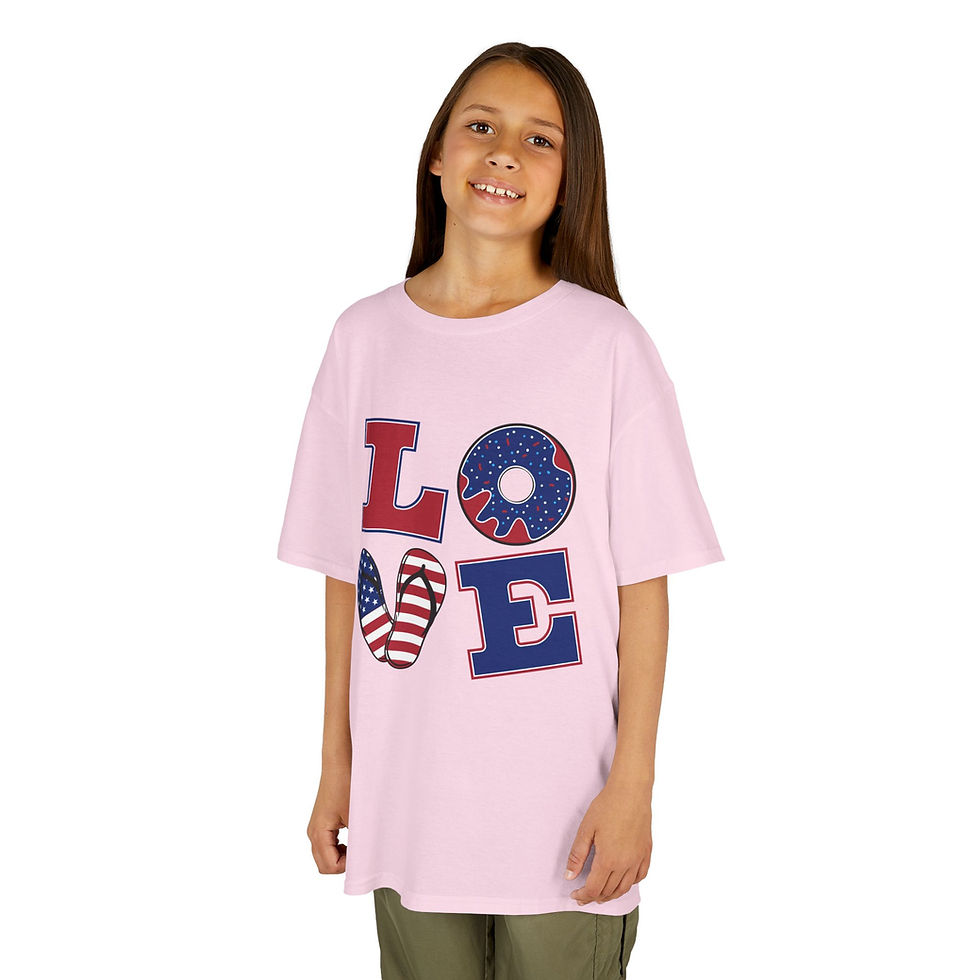 Thumbnail: Patriotic Kids Tee, Show Love Of Country Shirt, Great Gifts For The Holidays