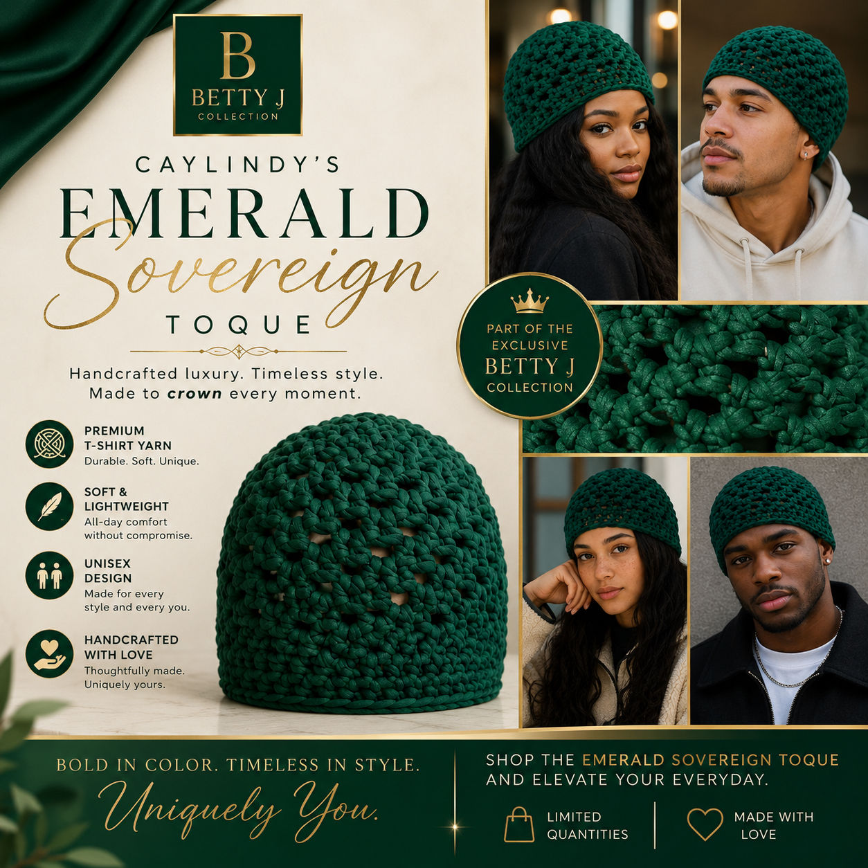 Emerald Sovereign Toque