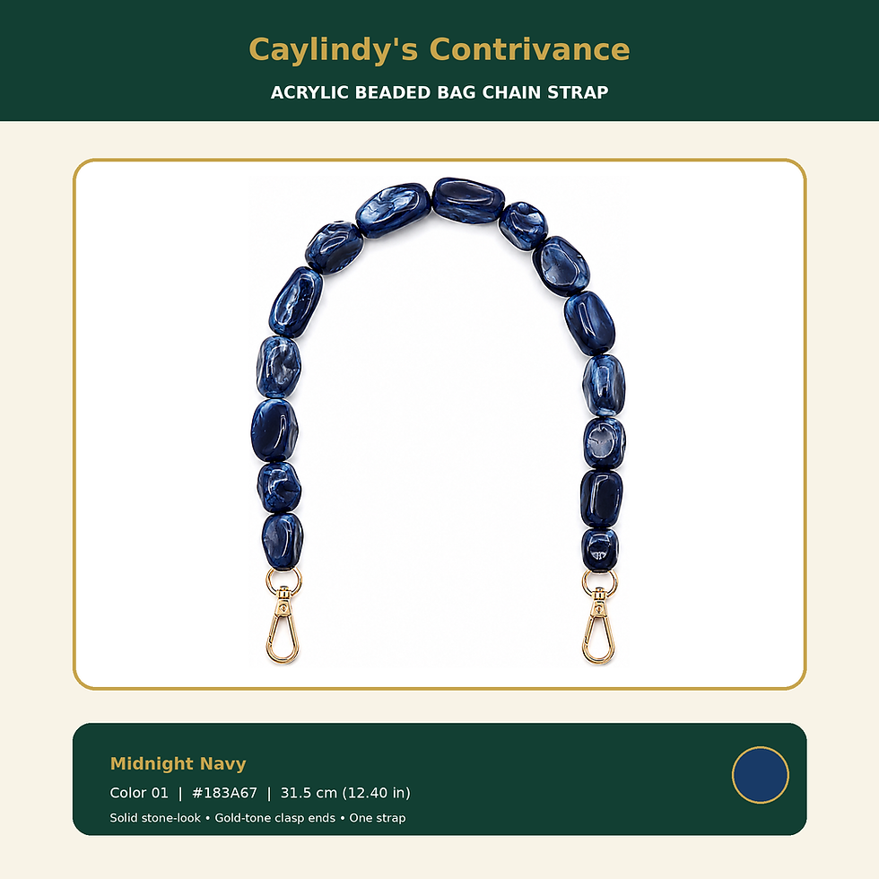 Thumbnail: Acrylic Beaded Bag Chain Strap