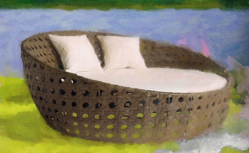 Chaise Redonda Jardim