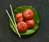 "Decadent Choco Baos — soft, steamed buns filled with rich chocolate, perfect for dessert menus, online food catalogs, and en
