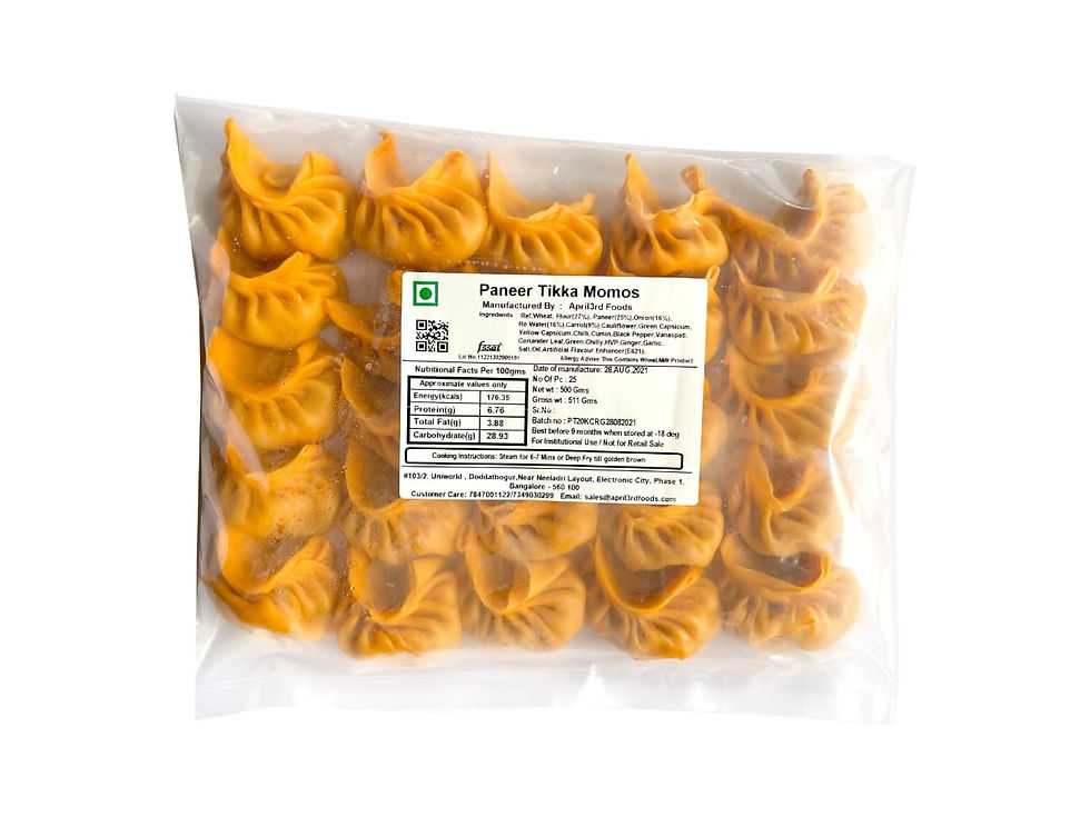 Frozen Paneer Tikka Momos