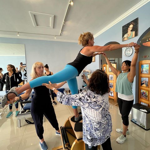 future Paradise in Pilates teacher doing her instructor training at Romana's Pilates