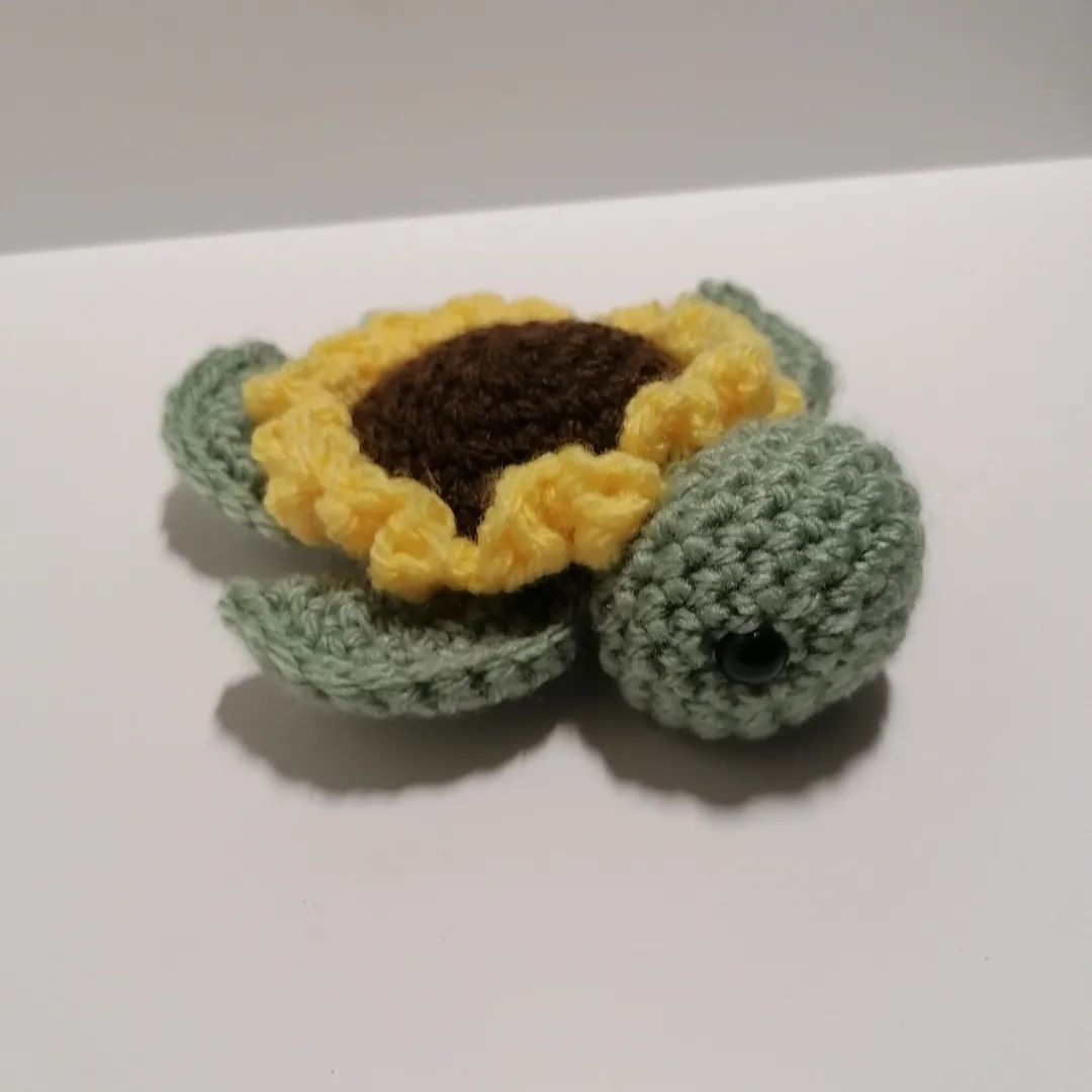 patroon zonnebloem schildpad