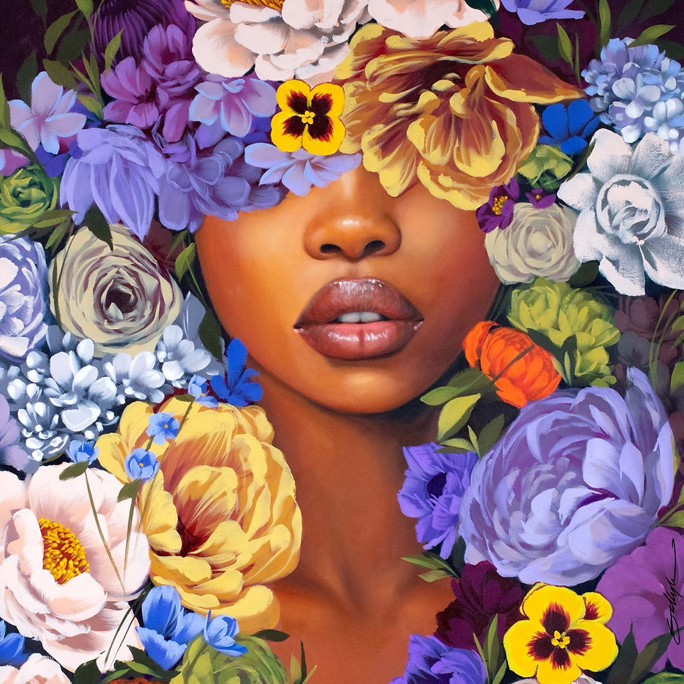 Thumbnail: Garden Blooms 3 Canvas Print