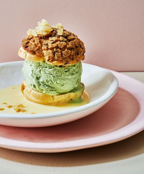 Green Tea Profiteroles