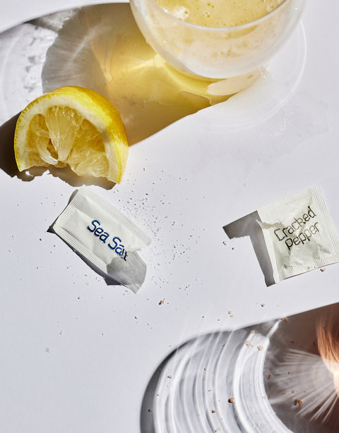 Beer, salt, lemon