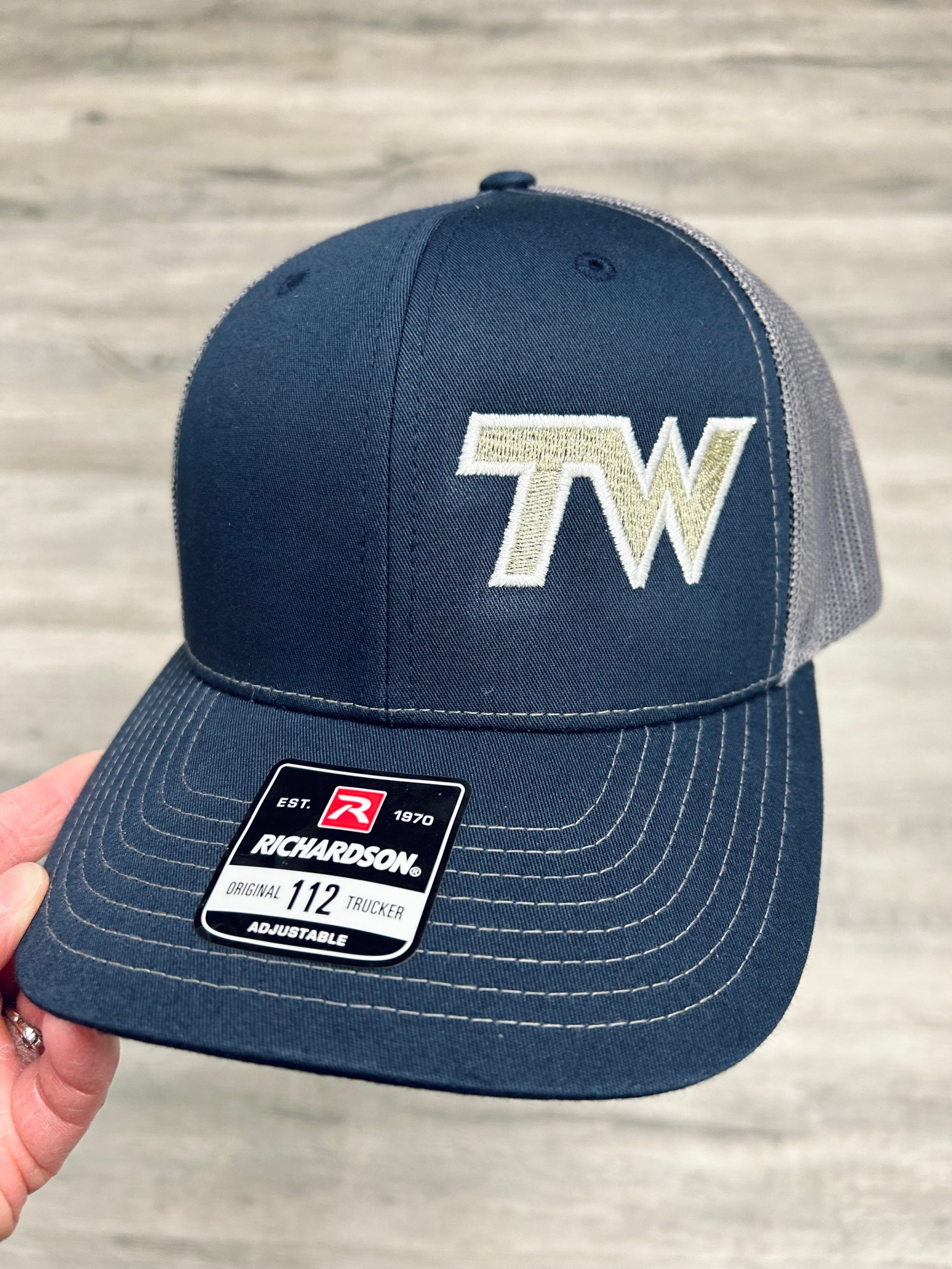 TW Navy and Graphite Snapback Hat