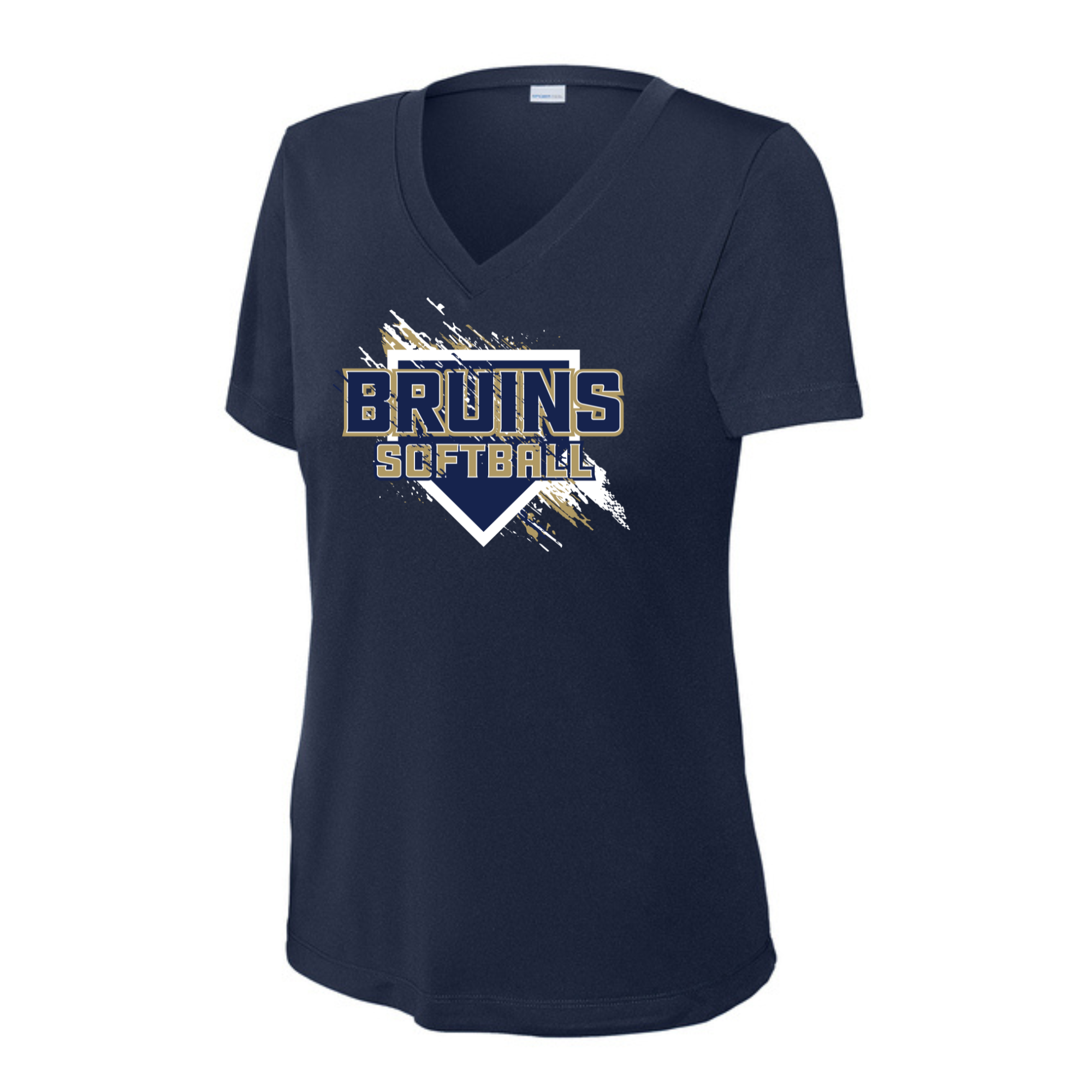 Navy Ladies Fit Softball Plate Shirt