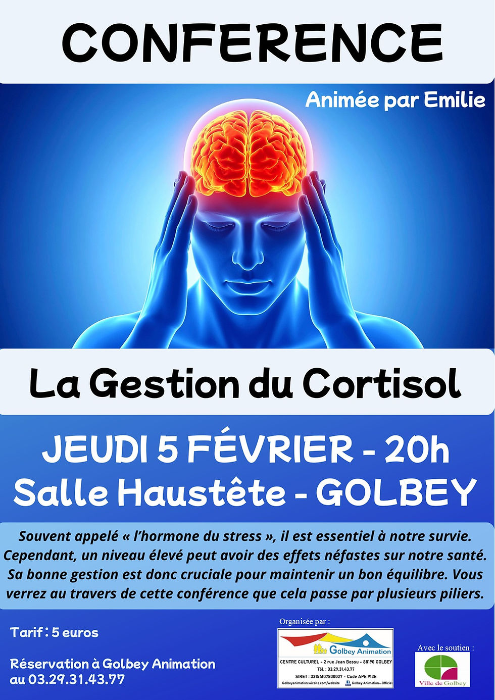 Conférence "La gestion du Cortisol"
