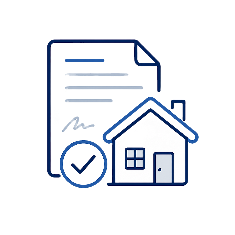 Document and house for Texas real estate continuing education classes