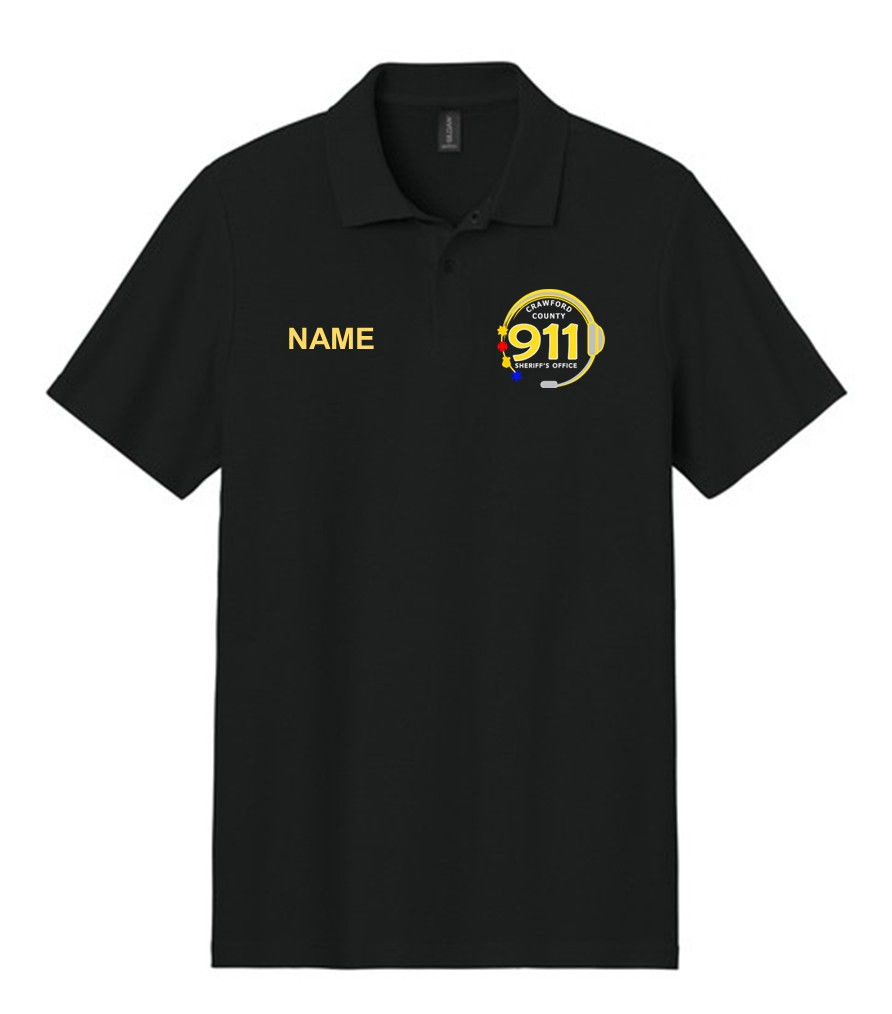 64800 Gildan® Softstyle® Pique Polo - BLACK