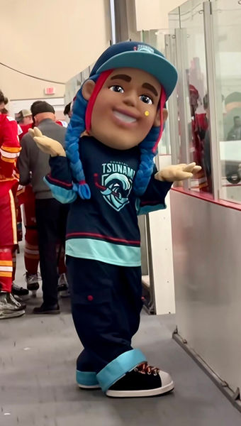 Coastal Tsunami mascot Sassy Tsu