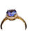 Thumbnail: ! 1/2 carat Tanzanite in micro pave diamond mounting 14k yellow gold