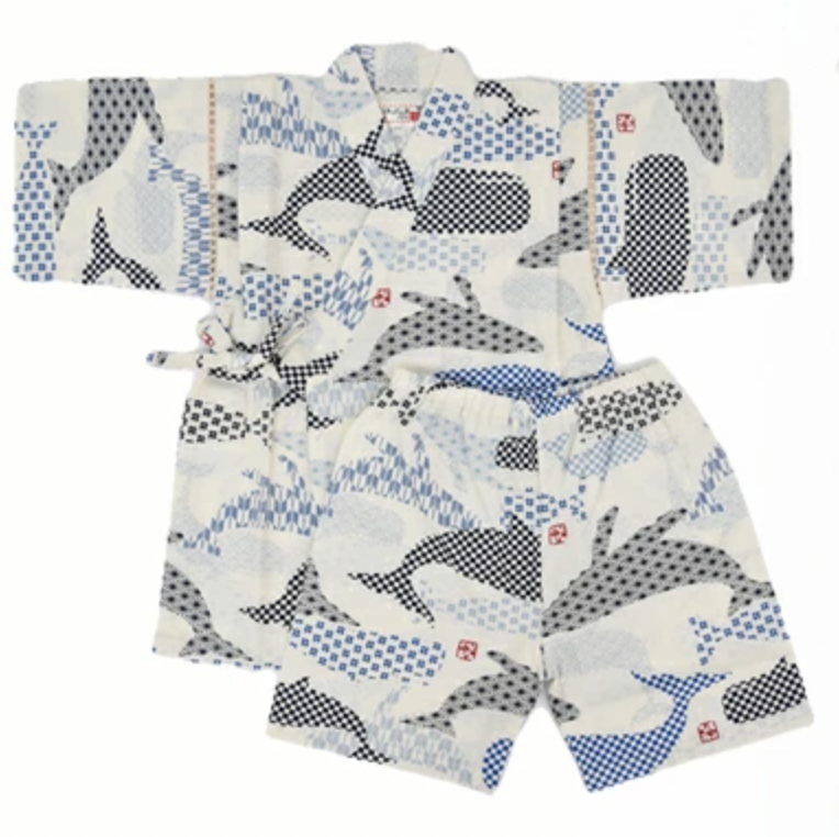 Thumbnail: 甚平 100cm 白系