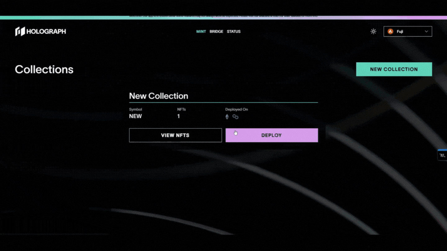 Deploy New Collection