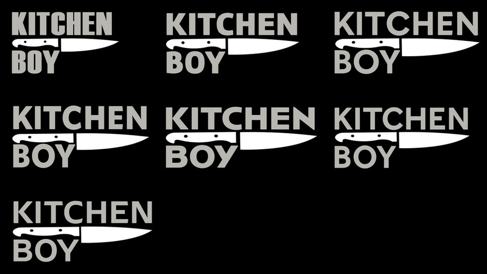 Kitchen Boy logo + font spread