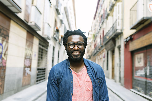Smiling Man with Glasses