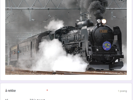 Tren på nynorsk gjennom Google Forms