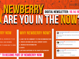 Newberry Now Events 10/14-10/20! #BeInTheNow 