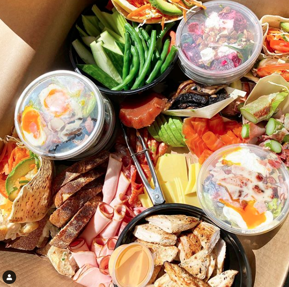 Arranged Food and Objects