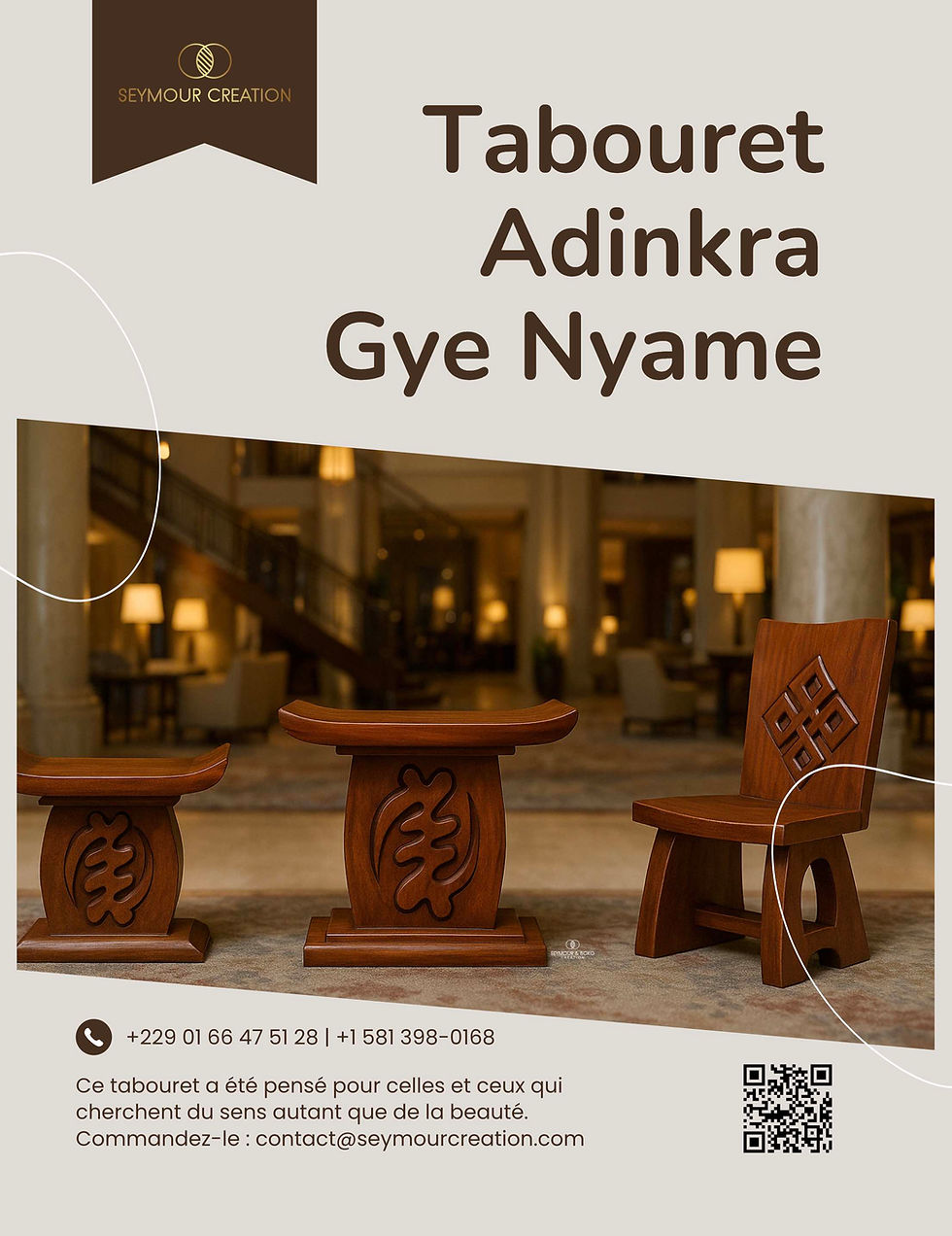 Thumbnail: Tabouret : Gye Nyame