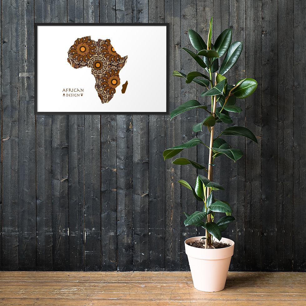 Framed matte paper poster