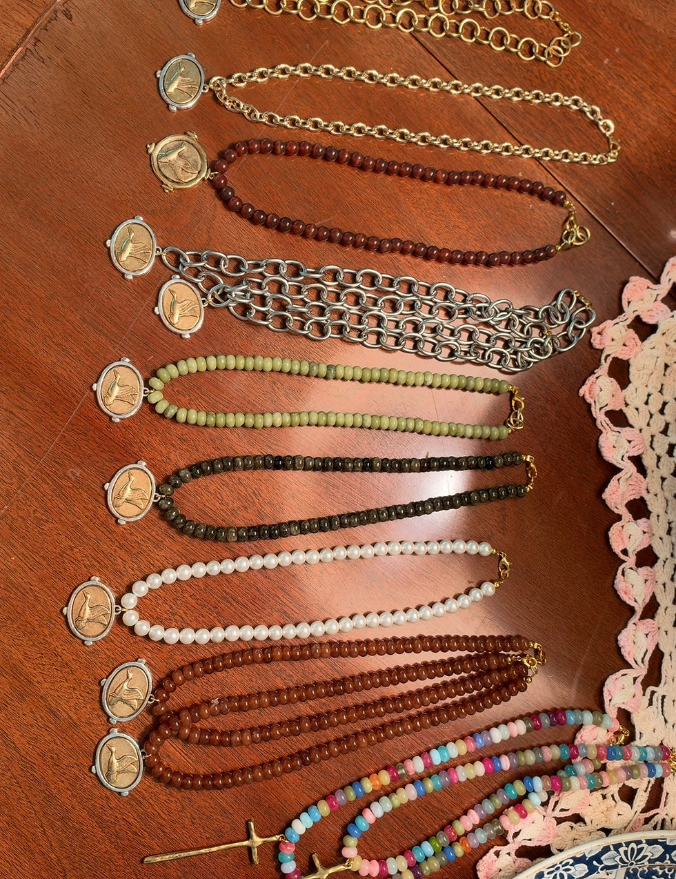 Thumbnail: Pearl Signature Duck Necklace 