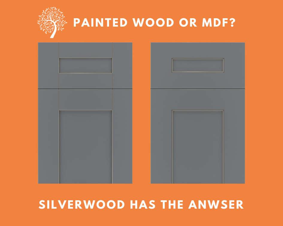Description of the difference between painting wood cabinet doors vs MDF doors.