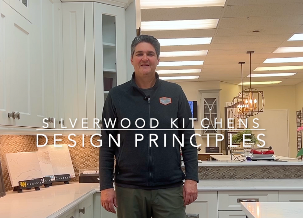 Josh explaining key kitchen design principles 