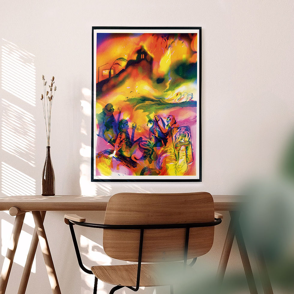 Thumbnail: Studio Tampopo — Paula Fraille — Scrolling catastrophes / Art Print