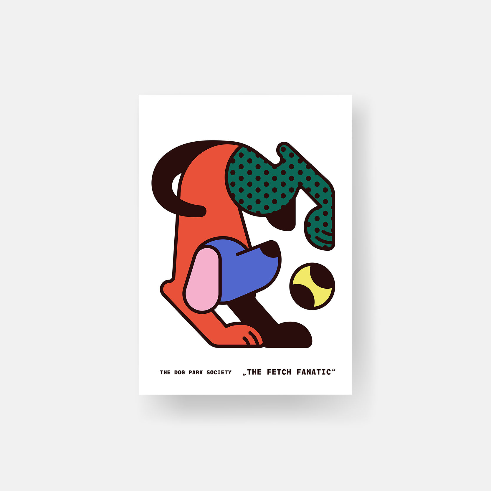 Rad & Yellow — Fetch Fanatic / Art Print