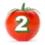 Tomate avec chiffre 2
