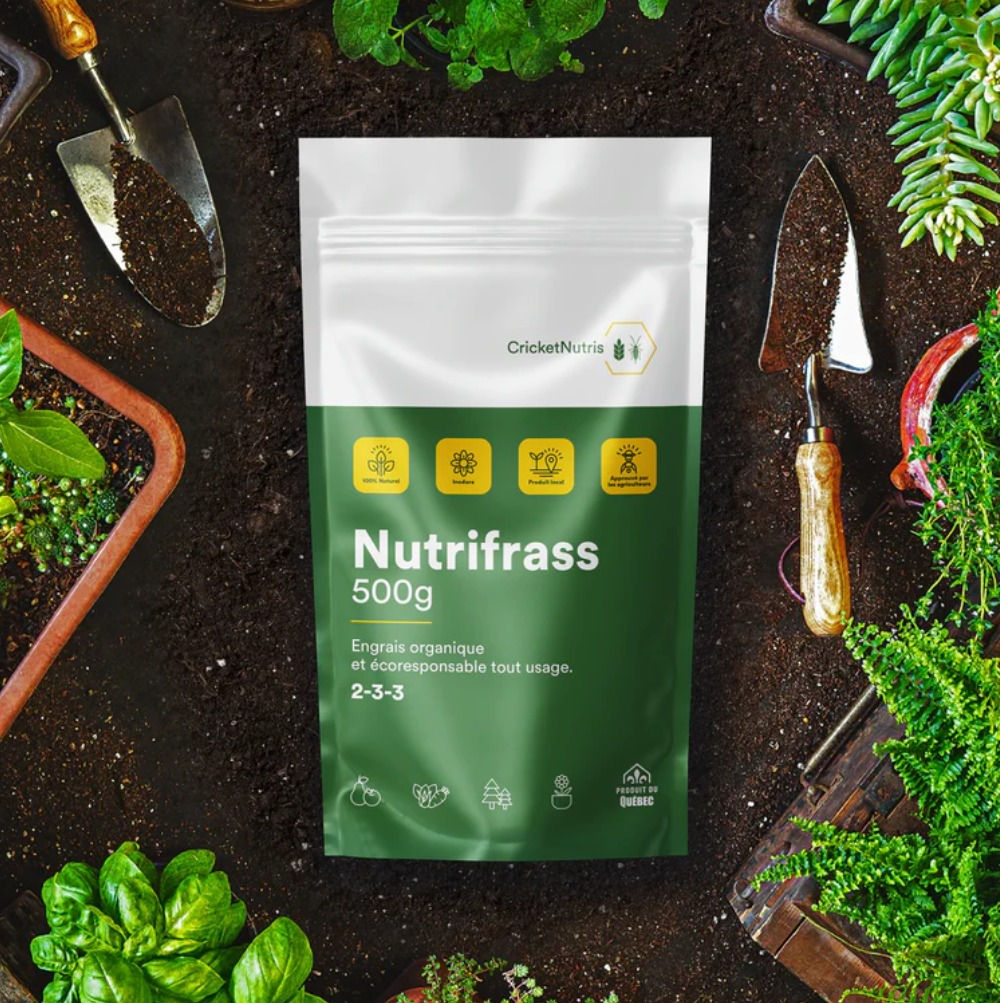Engrais Nutrifrass engrais organique à base de fumier de criquet - Jardin des Trouvailles